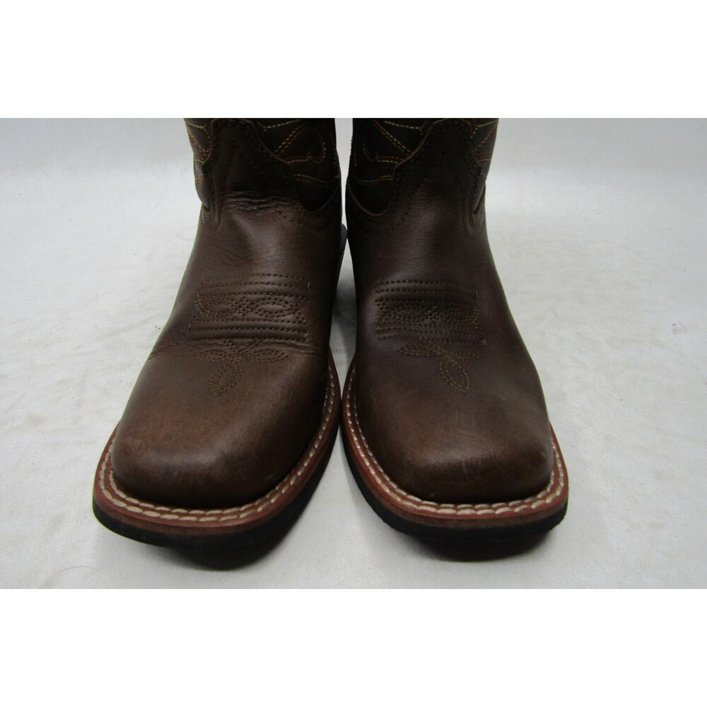 Masterson Little Kids Youth Size 13.5 M Brown Leather Western Cowboy Boots - Picture 6 of 11